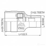 Шрус приводного вала, комплект FEBEST 4056111129457 7ZV 34D 0711rm413rh 1424769856 - Изображение 2