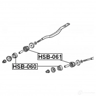 Сайлентблок FEBEST MOV0 7JN 3826722 4056111047782 hsb060 - Изображение 2