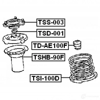 Пыльник амортизатора FEBEST tshb90f 4056111016245 K92T HF2 3830308 - Изображение 2