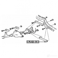 Сайлентблок FEBEST AP N5LBZ crab063 1436946866 - Изображение 2