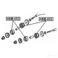 Сайлентблок FEBEST 4056111022659 H 52O5 3826717 hsb052 - Изображение 2