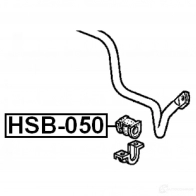 Втулка стабилизатора FEBEST 4 MKVO hsb050 3826716 4056111016740 - Изображение 2