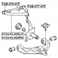 Сайлентблок FEBEST 3829501 7W U33 4056111066004 tab477kit - Изображение 2