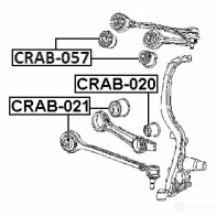 Сайлентблок FEBEST crab057 4056111120249 YT4I JY 1270604434 - Изображение 2