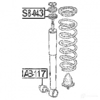 Распорная втулка амортизатора FEBEST 3826713 hsb043 8 18RF1 4056111016016 - Изображение 2