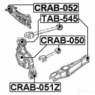 Втулка крепления рычага управления FEBEST 3825966 4056111111414 crab051z 8QCU Q - Изображение 2