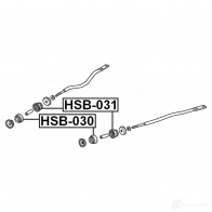 Сайлентблок FEBEST 4056111003238 48 7LJN 3826706 hsb030 - Изображение 2