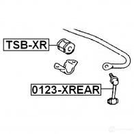 Втулка стабилизатора FEBEST 3830286 4056111071381 XO 7HB tsbxr - Изображение 2