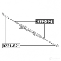 Рулевой наконечник FEBEST 4056111077055 CP 433Q 0221s21 3822142 - Изображение 2