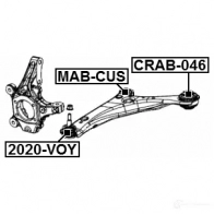 Сайлентблок FEBEST 3YCE9D F 4056111106151 crab046 3825961 - Изображение 2