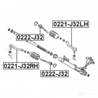 Рулевой наконечник FEBEST M27TQ J 3822134 4056111063461 0221j32lh - Изображение 2