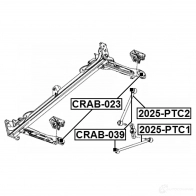 Сайлентблок FEBEST 4056111091259 crab039 KB 49W 3825954 - Изображение 2