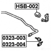 Втулка стабилизатора FEBEST X5 030 hsb002 4056111007106 3826693 - Изображение 2