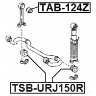 Втулка стабилизатора FEBEST 4056111110066 tsburj150r 3830276 TS 6FO - Изображение 2