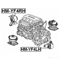 Подушка двигателя, опора FEBEST 1270606954 7Q5ZL TA hmyf4rh 4056111116167 - Изображение 2