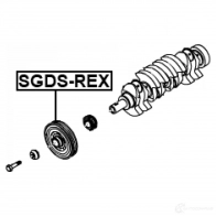 Шкив коленвала FEBEST sgdsrex 1438293491 KDP XTD - Изображение 2