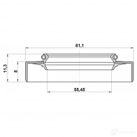 Уплотнение ступицы колеса FEBEST 95gdy57810811x 3825384 4056111050010 7VC5 R - Изображение 2