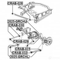 Сайлентблок FEBEST LI LAHEH crab029 4056111097183 3825944 - Изображение 2