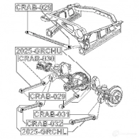 Сайлентблок FEBEST 7N 6FD crab028 4056111091181 3825943 - Изображение 2