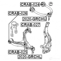 Сайлентблок FEBEST crab025 3825940 4056111091402 L7 93MKP - Изображение 2