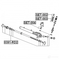 Ремкомплект рулевой рейки FEBEST 3829019 6L 3IN set002 4056111059648 - Изображение 2