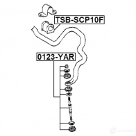 Втулка стабилизатора FEBEST 71Q 3R tsbscp10f 3830264 4056111086743 - Изображение 2