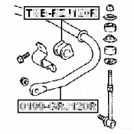Втулка стабилизатора FEBEST XT4US9 B 3830263 tsbrzj120r 4056111018140 - Изображение 2