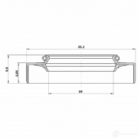 Уплотнение ступицы колеса FEBEST QP91TX 8 1270601920 95gdw66850810x 4056111127866 - Изображение 2