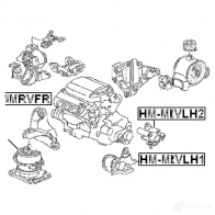 Подушка двигателя, опора FEBEST 1270606934 4 T2AEM hmmrvlh1 4056111082097 - Изображение 2