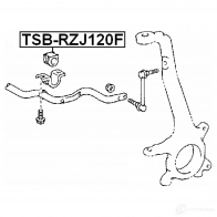 Втулка стабилизатора FEBEST 3830262 8D5 2IQ tsbrzj120f 4056111018256 - Изображение 2