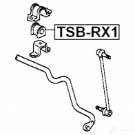 Втулка стабилизатора FEBEST 3830261 4056111002743 tsbrx1 2 K9IS14 - Изображение 2