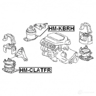Подушка двигателя, опора FEBEST DUL0 YHK 1270606928 4056111087672 hmkbrh - Изображение 2