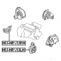 Подушка двигателя, опора FEBEST 4056111019307 hmhrvmrh 3826674 EMVXBH 8 - Изображение 2