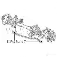 Сайлентблок FEBEST CD JP9QN 3825932 4056111072449 crab017 - Изображение 2