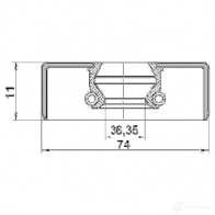 Сальник шруса FEBEST 95gds39741111r 3825369 U1 Y6VQ 4056111088273 - Изображение 2