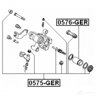 Поршень тормозного суппорта FEBEST JBZ4 QO 4056111004679 3823704 0576ger - Изображение 2