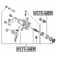 Ремкомплект суппорта FEBEST I 918ES7 3823692 4056111048475 0575ger - Изображение 2