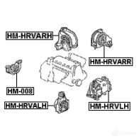 Подушка двигателя, опора FEBEST X RAQB 4056111019321 534305622 hmhrvalh - Изображение 2