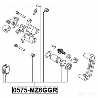 Ремкомплект суппорта FEBEST 1436947421 0575mz6ggr O 97K3K - Изображение 2
