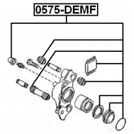 Ремкомплект суппорта FEBEST 0575demf 4056111065809 3823691 A5A XS9 - Изображение 2