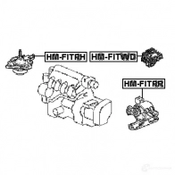 Подушка двигателя, опора FEBEST 4056111045436 hmfitwd 3826669 WE DON - Изображение 2