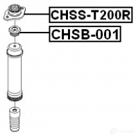 Крепление амортизаторов FEBEST 177149039 chsst200r I6A5ZS 6 4056111033310 - Изображение 2