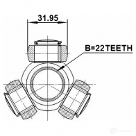 Трипоид приводного вала FEBEST 184JE9 1 0216b10 4056111113531 3822035 - Изображение 2