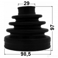 Пыльник шруса, ремкомплект FEBEST 4056111090917 IZLS BCR 3822032 0215y62 - Изображение 2