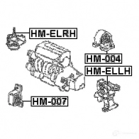 Подушка двигателя, опора FEBEST hmellh 4056111047454 545994398 A91M W - Изображение 2
