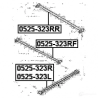 Рычаг FEBEST 4056111014890 3823637 0525323r 62 TA4 - Изображение 2