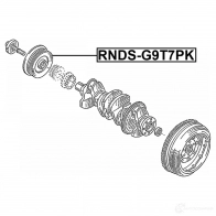 Ременный шкив, коленчатый вал FEBEST RNDS-G9T7PK 1440023648 8RZ T2 - Изображение 2