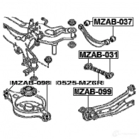 Рычаг FEBEST 0525mz6r 4056111071305 VX 8ZNF 3823654 - Изображение 2