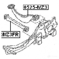 Рычаг FEBEST 0525mz3fr 4056111024844 3823652 UJV J3HB - Изображение 2