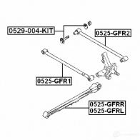 Рычаг FEBEST 4056111014814 0525gfr1 3823645 L70U KN - Изображение 2
